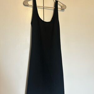 Rip Curl Black Ribbed Sheath Mini Dress